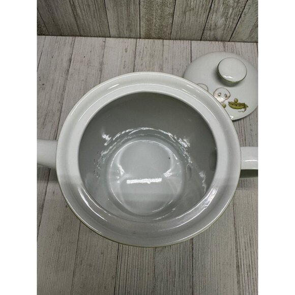 Vtg Rosenthal Netter Tea Pot with Veggie Decor Mushrooms Japan 7" Tall with Lid - Picture 7 of 9